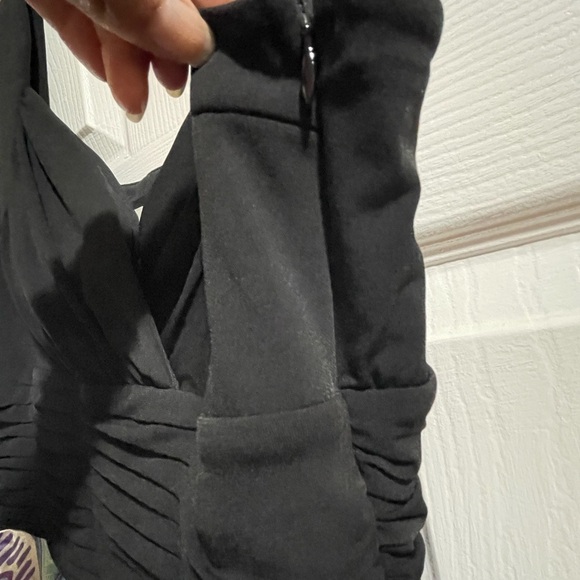 Sangria Black and Purple Patterned Dress - Picture 4 of 8